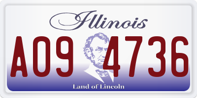 IL license plate A094736