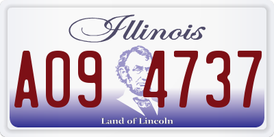 IL license plate A094737