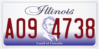 IL license plate A094738