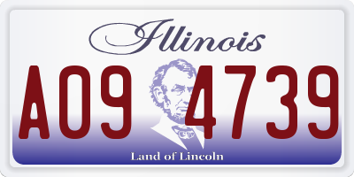 IL license plate A094739