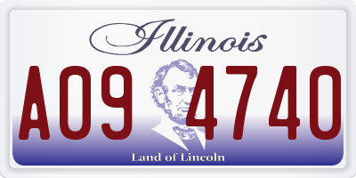 IL license plate A094740