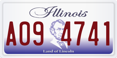 IL license plate A094741