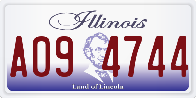 IL license plate A094744