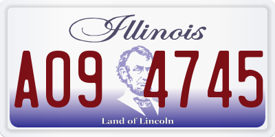 IL license plate A094745