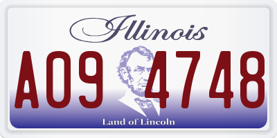 IL license plate A094748