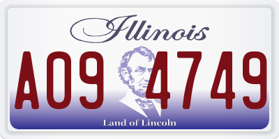 IL license plate A094749