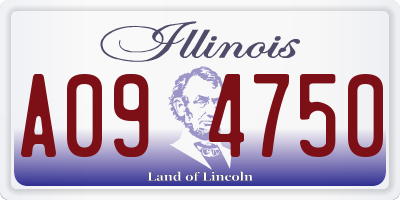 IL license plate A094750