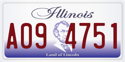 IL license plate A094751