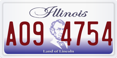 IL license plate A094754
