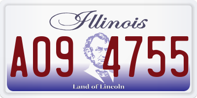 IL license plate A094755
