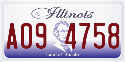 IL license plate A094758