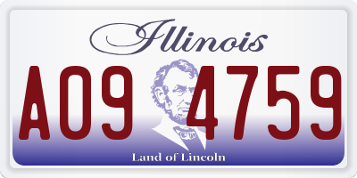 IL license plate A094759