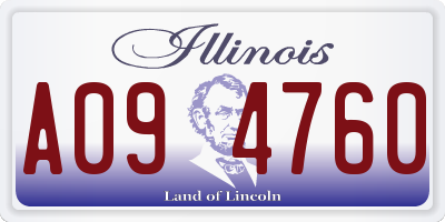 IL license plate A094760