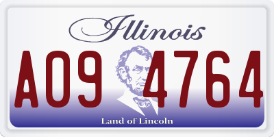 IL license plate A094764