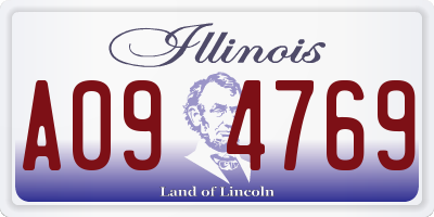 IL license plate A094769