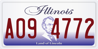 IL license plate A094772