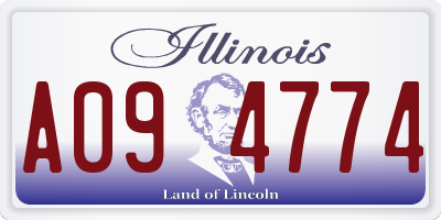 IL license plate A094774
