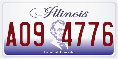 IL license plate A094776