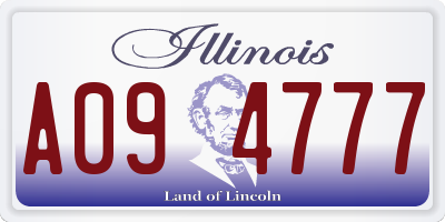IL license plate A094777