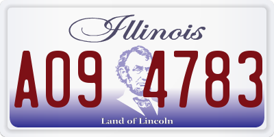 IL license plate A094783