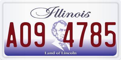 IL license plate A094785