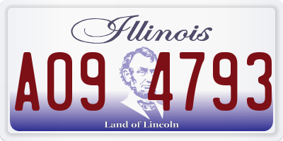 IL license plate A094793