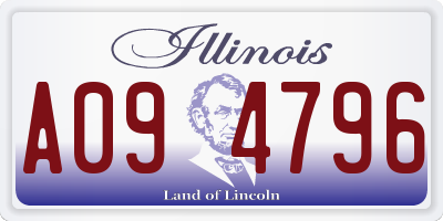 IL license plate A094796