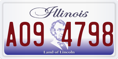 IL license plate A094798