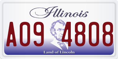 IL license plate A094808