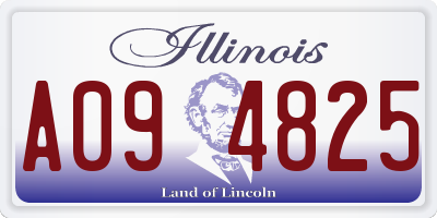 IL license plate A094825