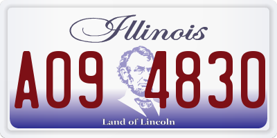 IL license plate A094830