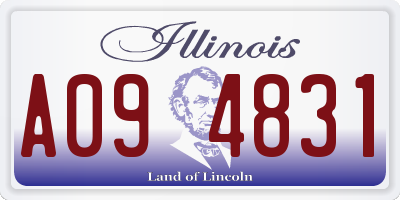 IL license plate A094831