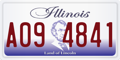 IL license plate A094841