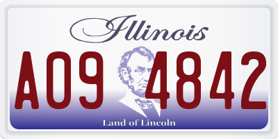 IL license plate A094842