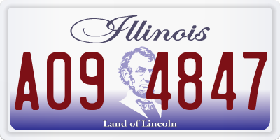 IL license plate A094847