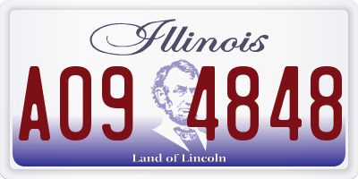 IL license plate A094848