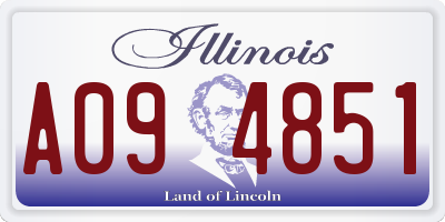 IL license plate A094851