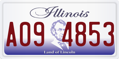 IL license plate A094853