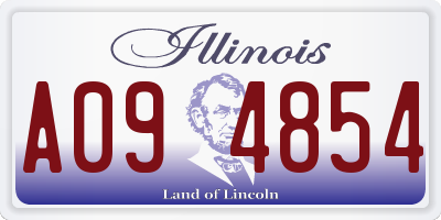 IL license plate A094854