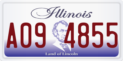 IL license plate A094855
