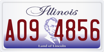 IL license plate A094856