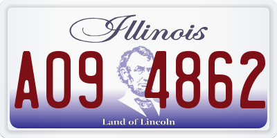 IL license plate A094862