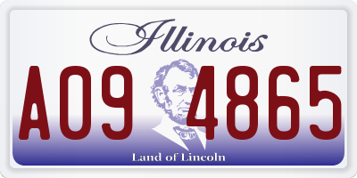 IL license plate A094865
