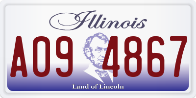 IL license plate A094867