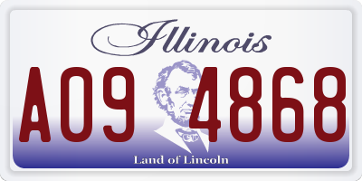 IL license plate A094868