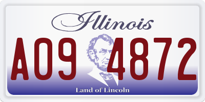 IL license plate A094872