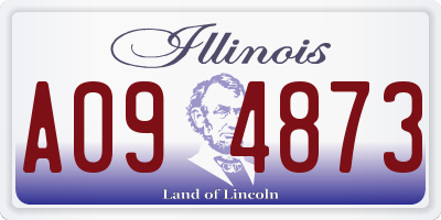 IL license plate A094873