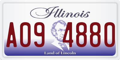 IL license plate A094880