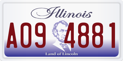 IL license plate A094881