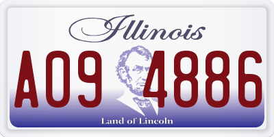IL license plate A094886